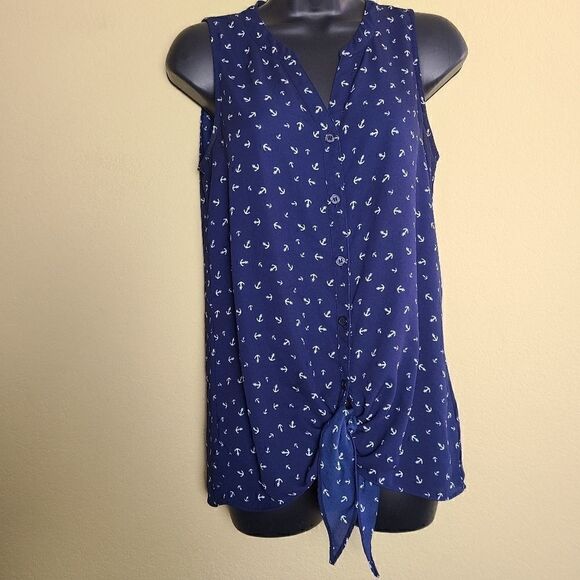Maurice's Sleeveless Anchor Top   - Picture 1 of 8